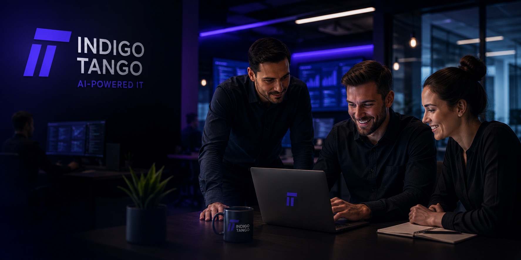 Branded collaborative technology workspace from Indigo Tango’s existing site